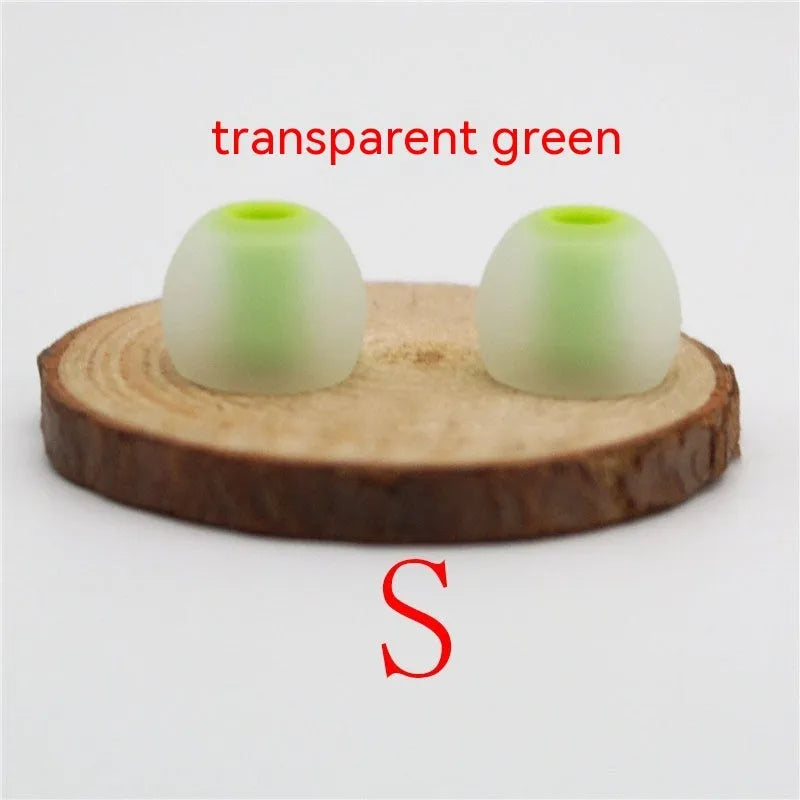 Two-tone silicone earphone sleeves for in-ear headphones with 3.8mm aperture