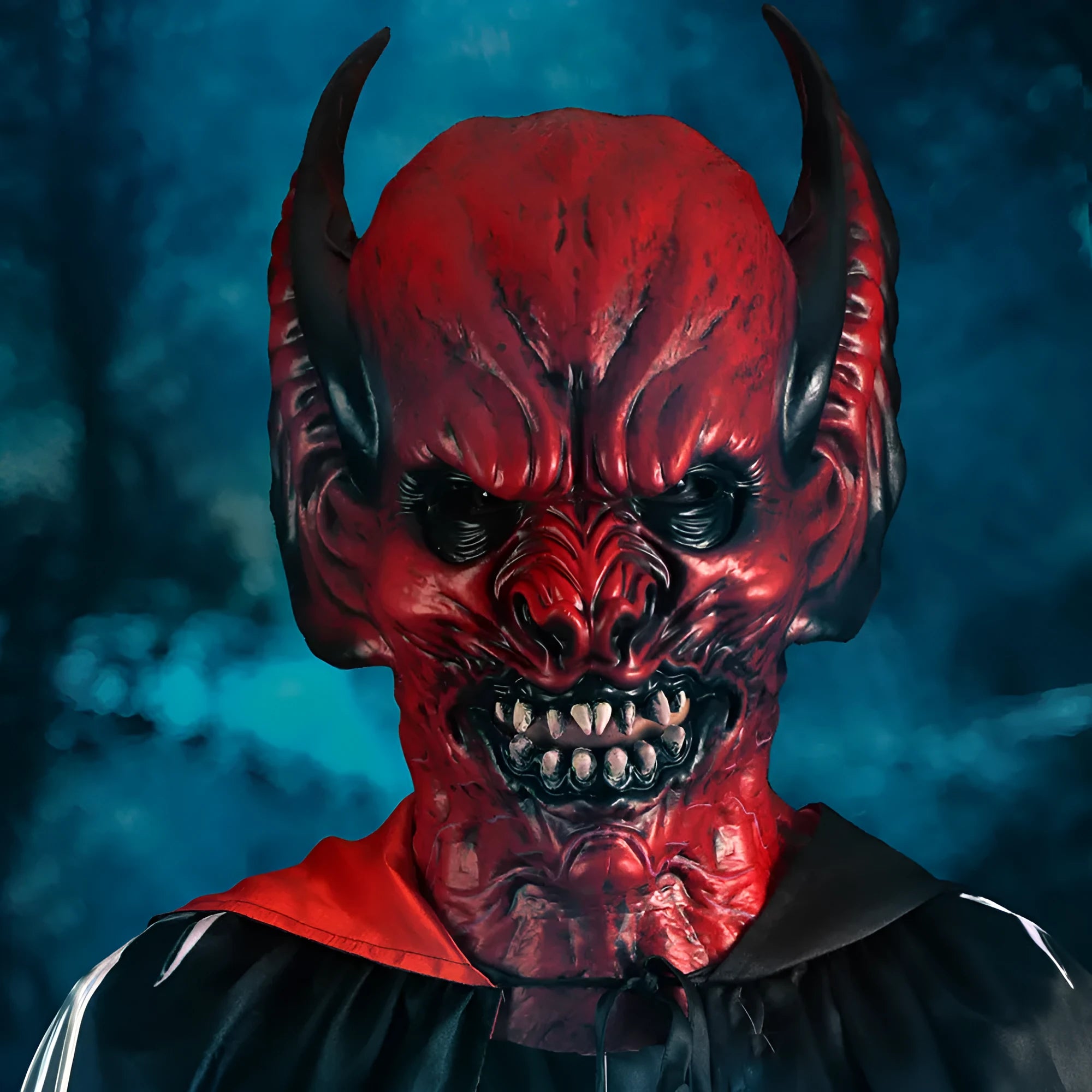 Red bat head cover horror mask made from RP foam for Halloween costume events