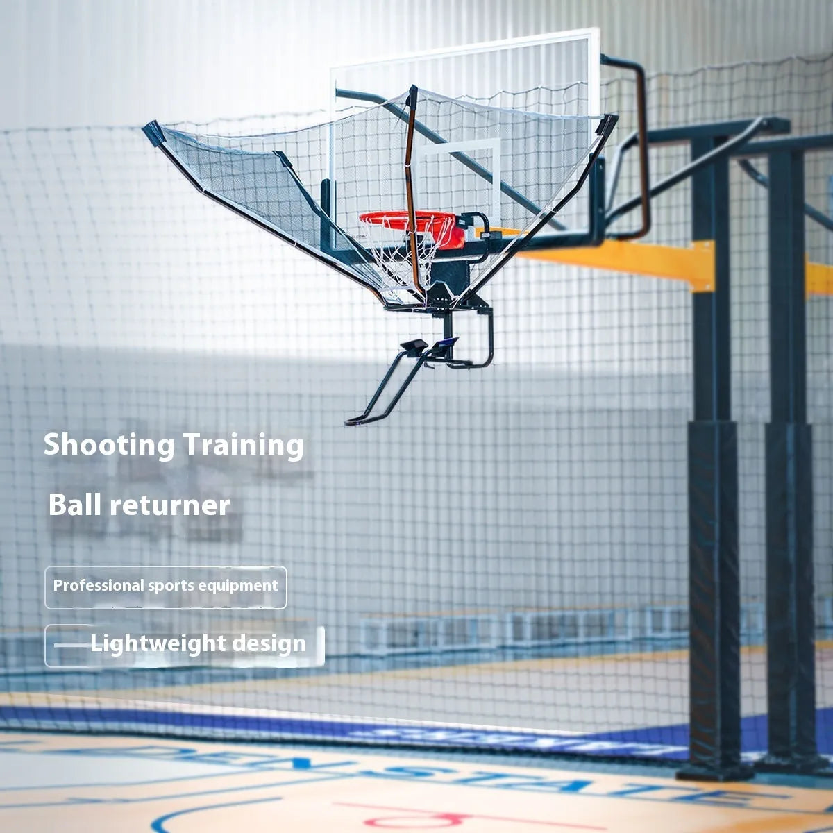 Automatic basketball training return machine made of cowhide leather and iron, shown in New Upgrade Second Generation colour.