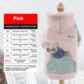 Cotton dog sweatshirt in brown, green, or pink colours for casual pet wear.