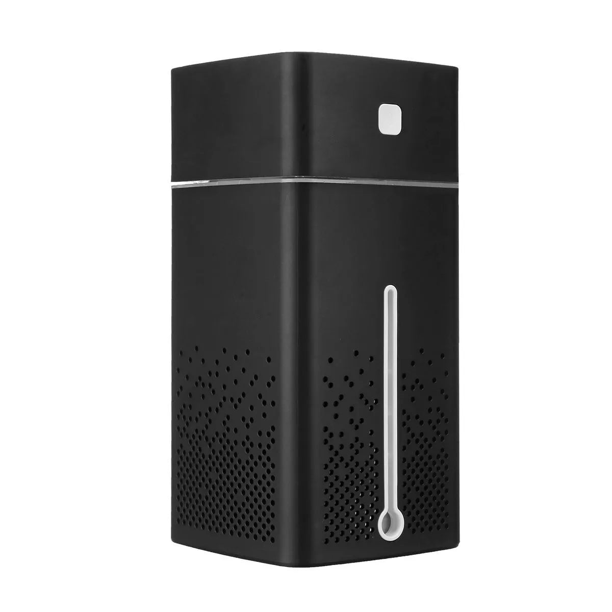 Black or white desktop humidifier with 1000ml tank and USB port for home office use.
