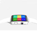 Black smart watch with 1.54-inch touch screen and silicone strap on a wrist