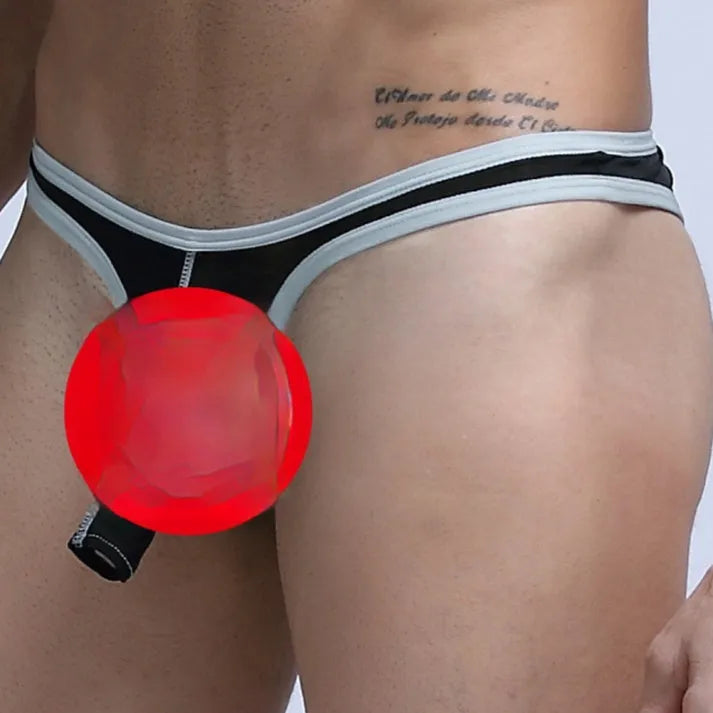 Men's Ice Silk briefs in various colours showing sizes M, L, and XL.