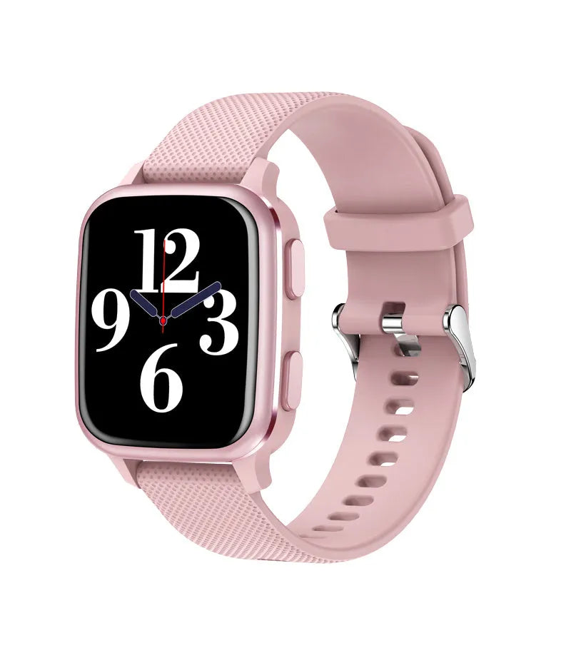 Smart bracelet with aluminium alloy case showing heart rate monitoring and Bluetooth calling functions