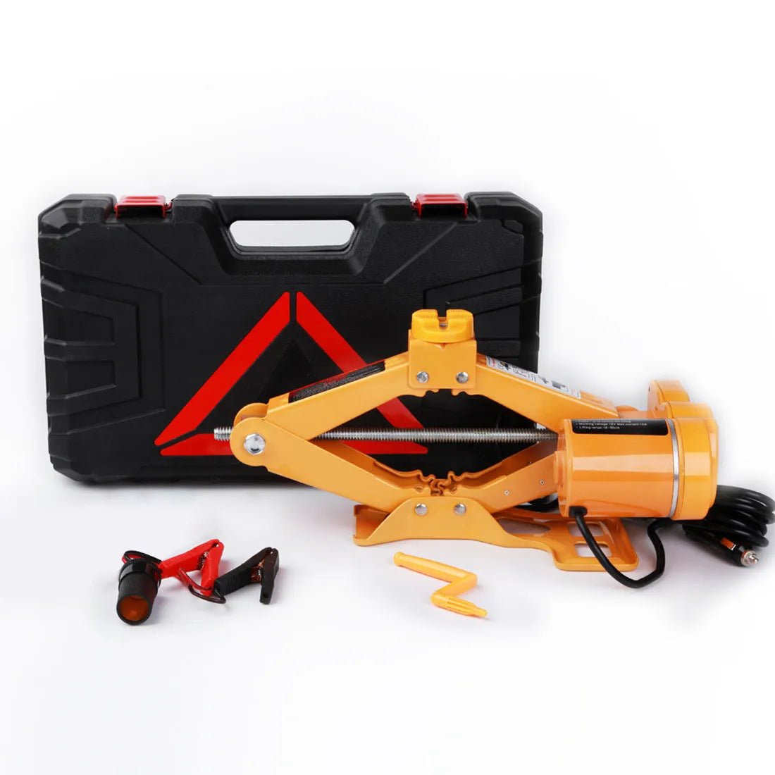 Electric hydraulic jack kit for vehicle lifting with 2-tonne capacity