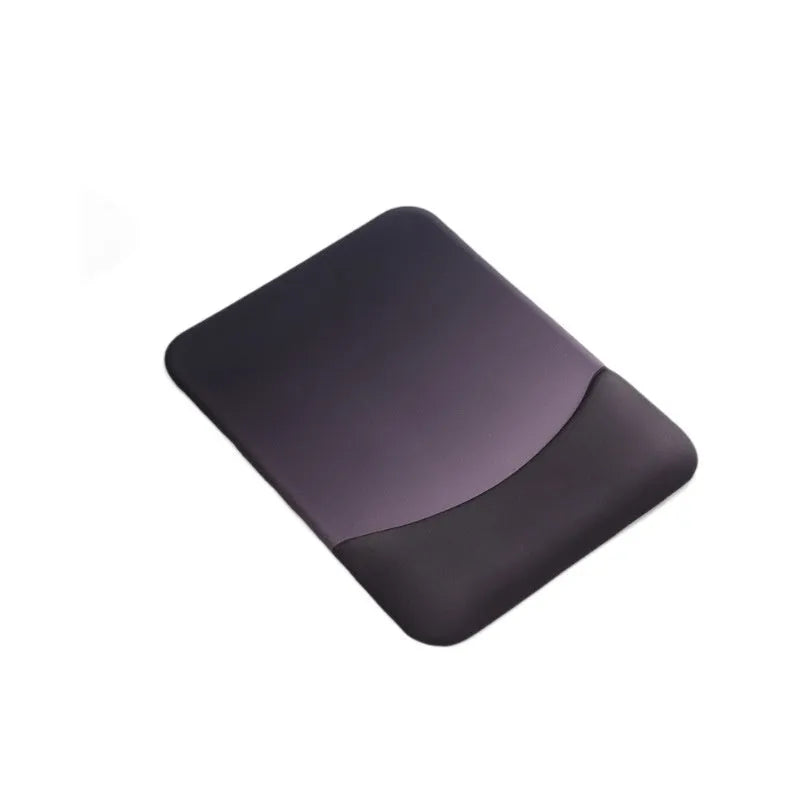 Square silicone gel wrist rest mouse pad in black, blue, pink or purple colours measuring 250x180mm
