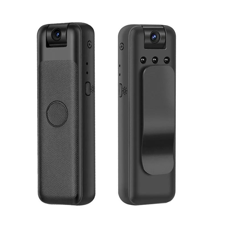 Black conference room surveillance camera with Wi-Fi connectivity and back splint mounting bracket