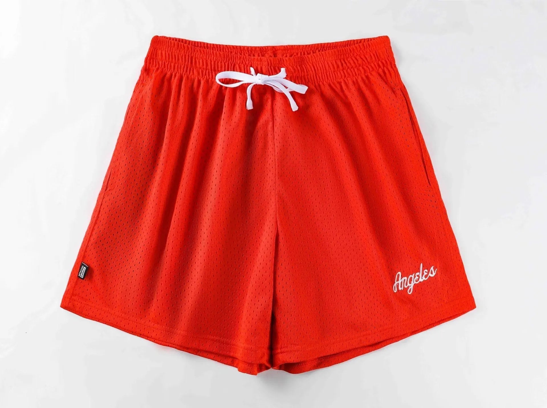 Men's personalised double-layer mesh shorts in various colours showing sport and leisure styling