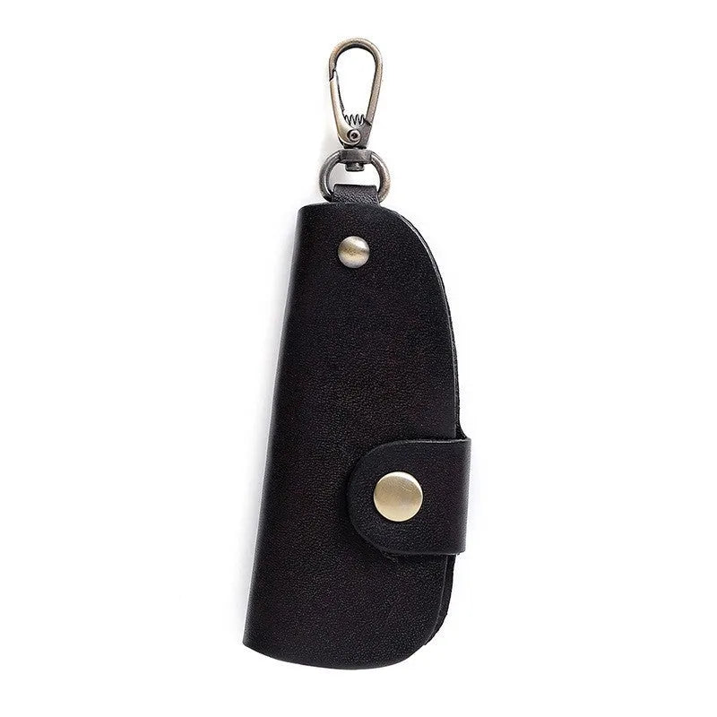 Genuine leather car key case in short length available in four colour options