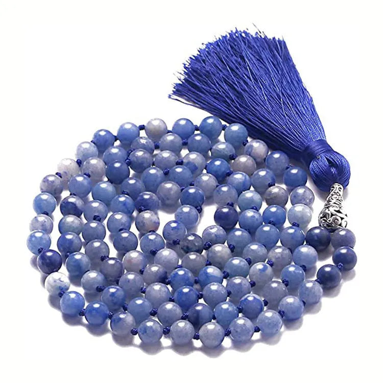 Long geometric agate tassel necklace with mixed gemstone beads including lapis lazuli and turquoise