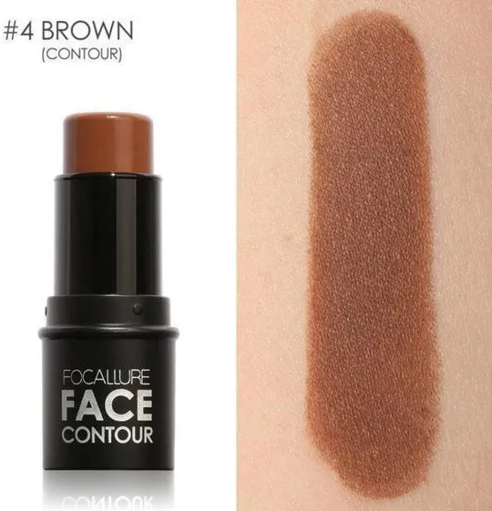 Face contour highlighter makeup palette showing four shade pans for cheekbone and brow bone highlighting.