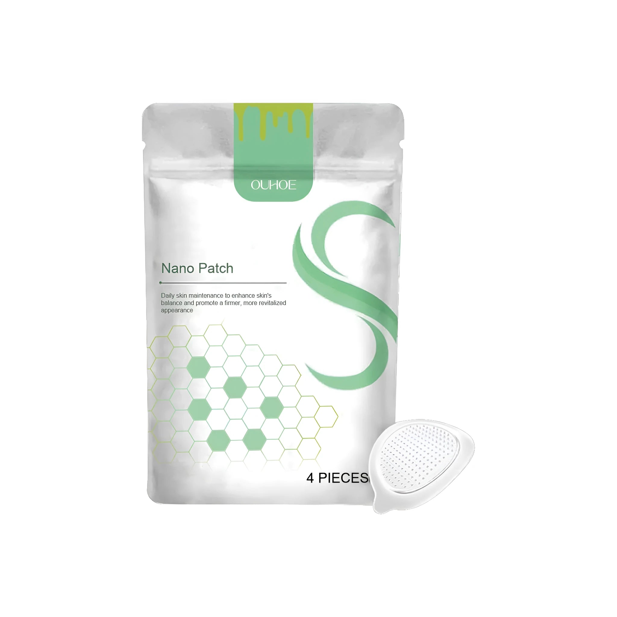 Four body shaping care patches with botanical active ingredients including bee venom and black pepper oil