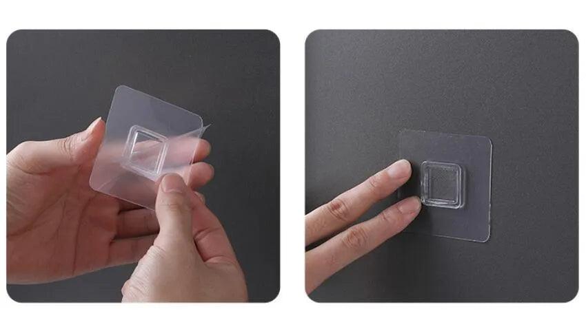 Blue automatic toothpaste dispenser made of ABS plastic on a bathroom shelf.