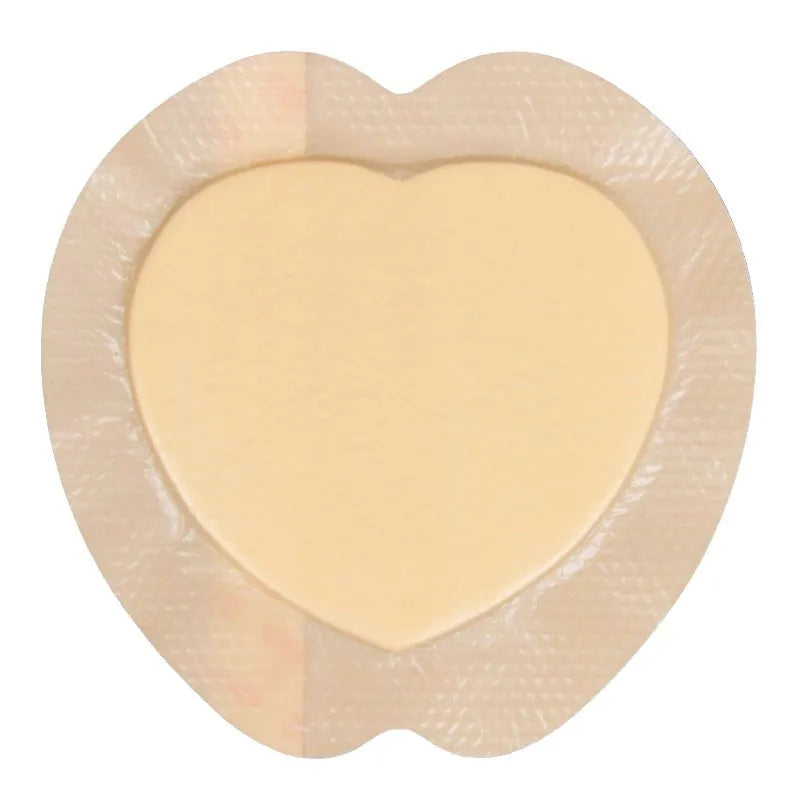 Skin-coloured silicone foam medical dressing for bedsore prevention and pressure relief
