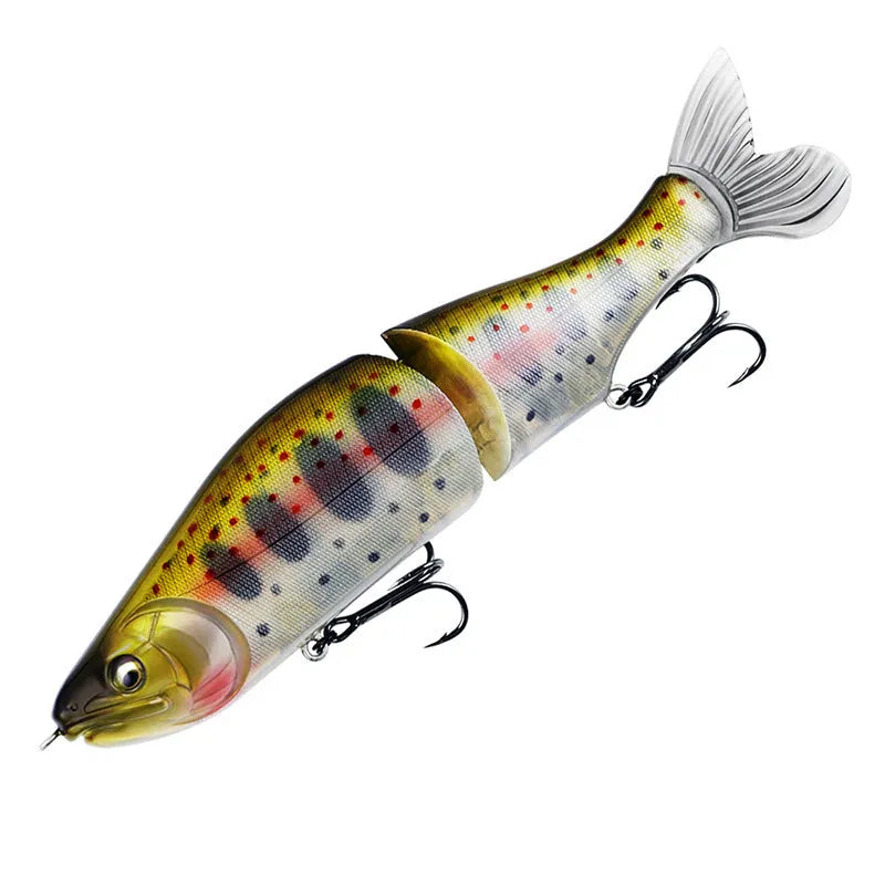 185mm plastic fishing lure with swimming action in assorted colours for bass fishing