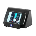 Black and white wireless mini Bluetooth speaker with rechargeable battery for mobile phones