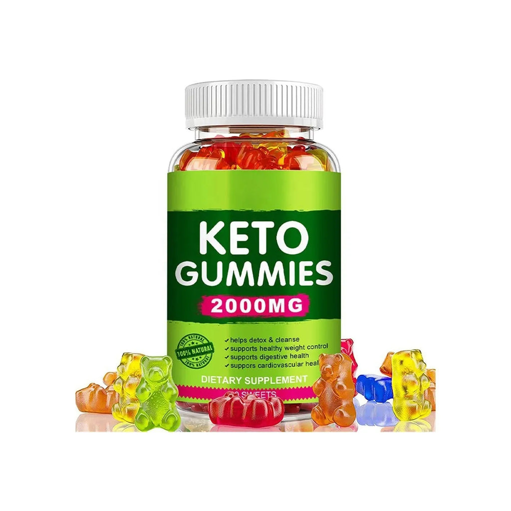 Bottle of Pure Organic Keto BHB Vinegar soft chew candy supplements, containing 60 tablets.