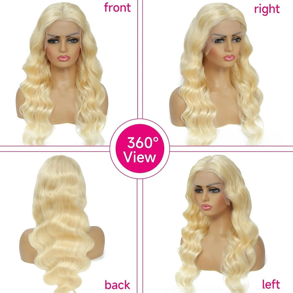 Women's synthetic front lace wig in M1/539/613 colour with medium-long curly hairstyle