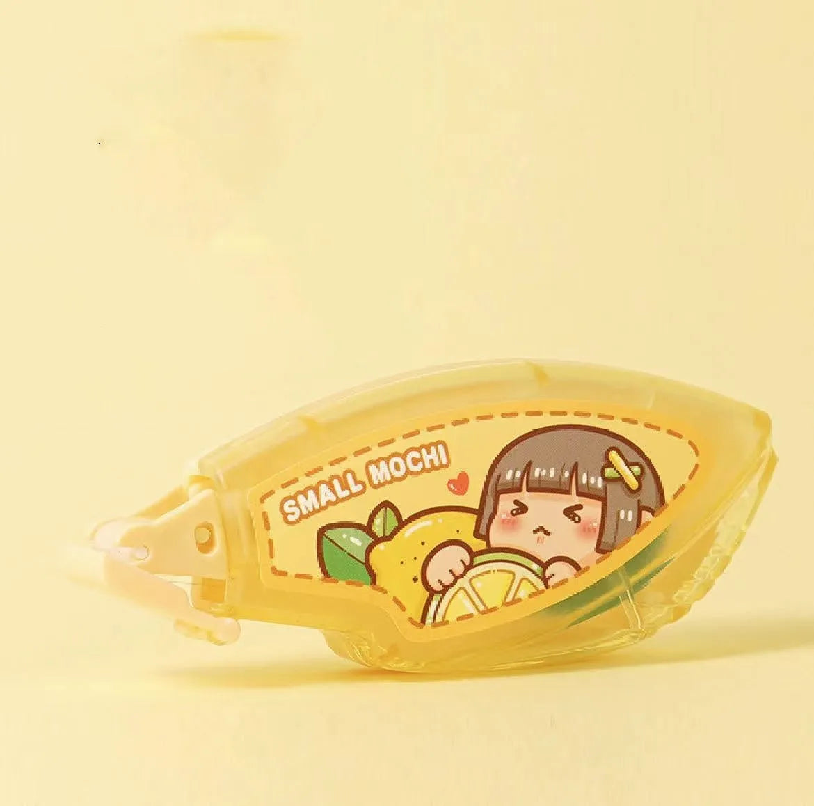 5ml plastic tube of peach juice coloured dotting glue adhesive for crafts and stationery on card packaging.