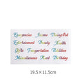 Handwritten labels and adhesive stickers with grid patterns on paper material