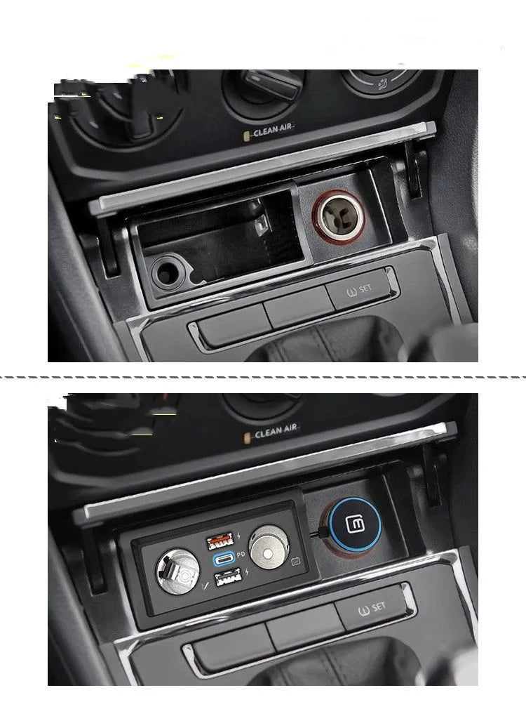 Volkswagen car charger for Lavida, Pola, and Weiling models with QC3.0 fast charging
