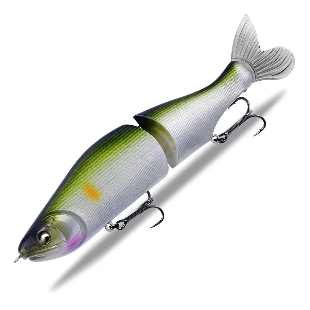 185mm plastic fishing lure with swimming action in assorted colours for bass fishing