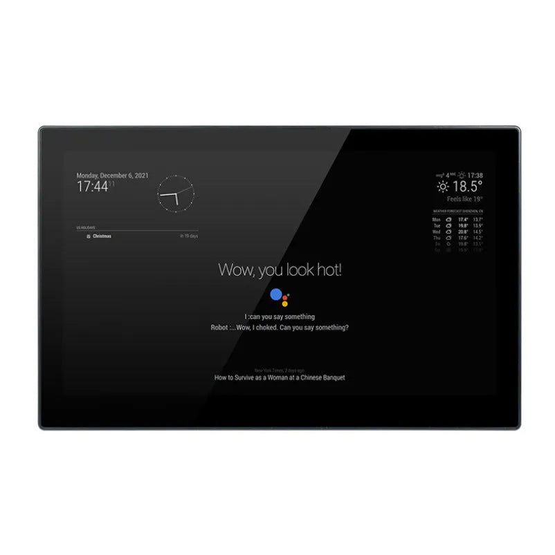 13.3 inch integrated computer voice assistant with CM4 main control and touch display magic mirror interface