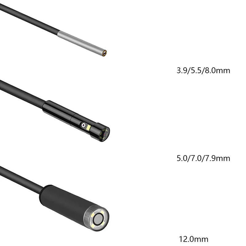 Handheld industrial endoscope with 4.5-inch screen and 1-metre cable for automotive inspection