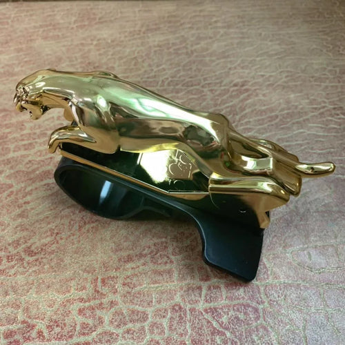 Car mobile phone holder with rotatable bracket in black, gold and silver ABS plastic finishes