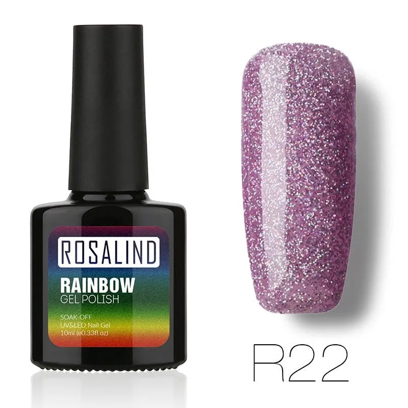 ROSALIND phototherapy gel nail polish bottle in RBR shade, glossy finish for UV/LED curing