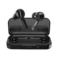 Black and white TWS wireless headset with Bluetooth 5.0 and IPX5 waterproof rating