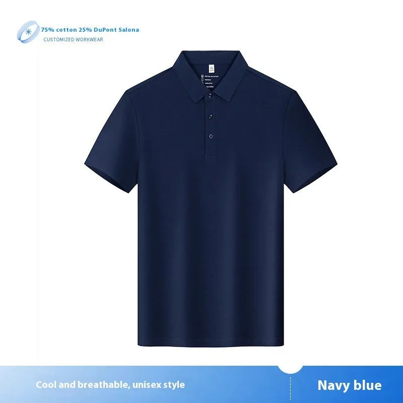 Customised cultural shirt in combed cotton with flocking detail, solid colour, short sleeves, regular fit, available in multiple colours
