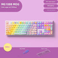 Coloured sugar cat design Bluetooth mechanical keyboard with piano switches