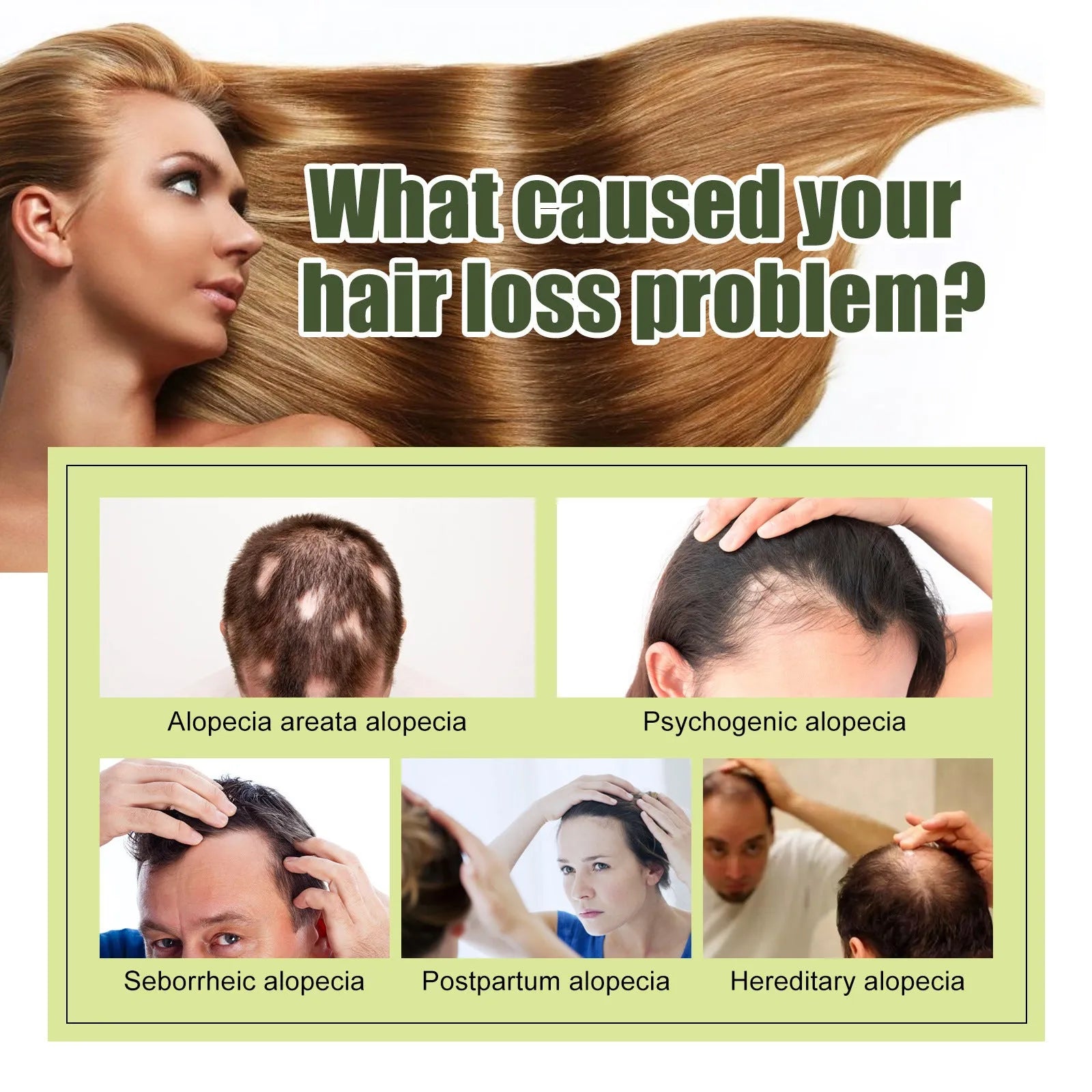 60ml bottle of anti-fall repair hair essential oil for dry hair tails and manic hair.