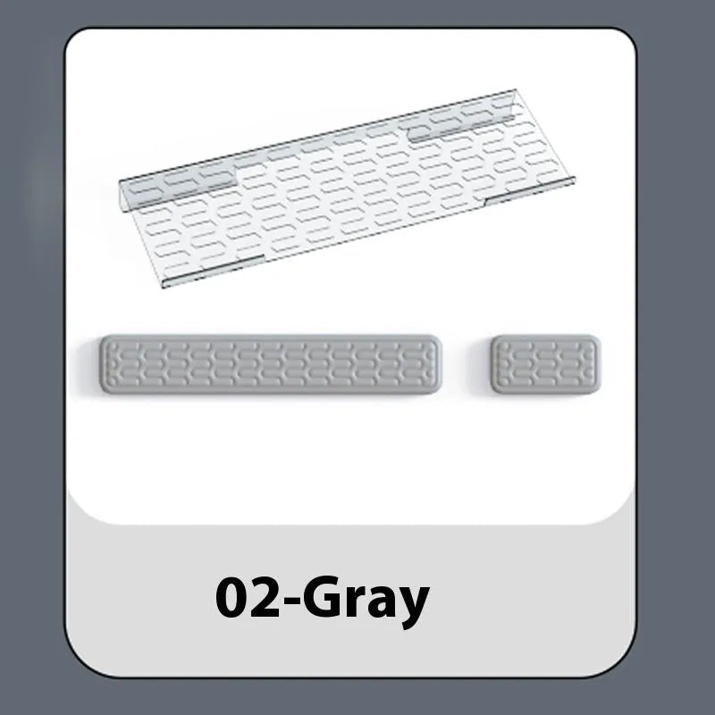 Double-sided keyboard and mouse pad with memory foam wrist rest in five colour options