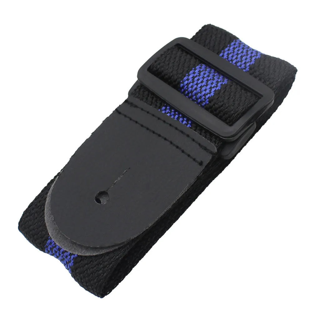Woven folk pattern guitar strap adjustable for electric acoustic bass ukulele crossbody use