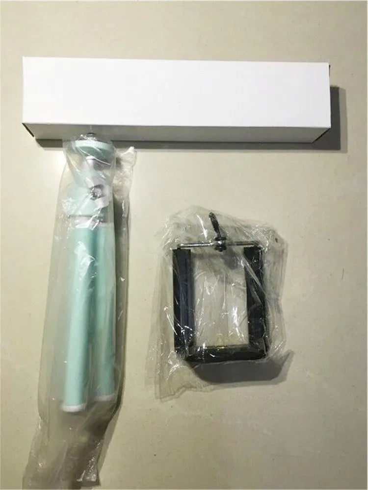 Desktop phone holder with two-section bracket in black and silver colour options