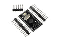 Mini Pro ATMEGA328P microcontroller board measuring 33.3 by 18.0 millimetres with pin headers