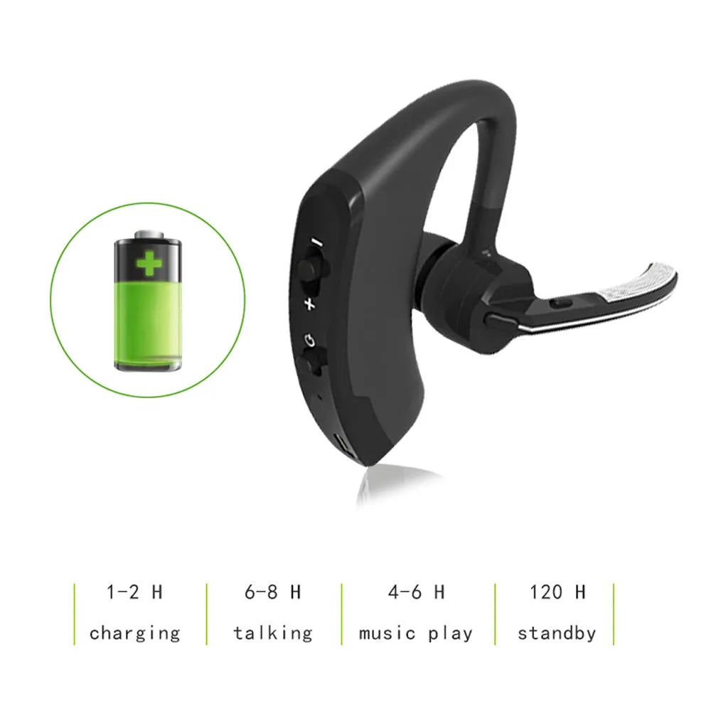 V9 Bluetooth wireless stereo headset with microphone for hands-free calls and music