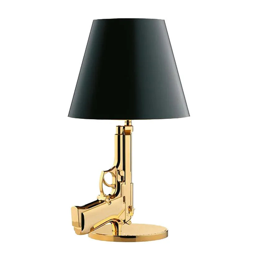 Creative desk lamp with resin base, Nordic style, plated gold finish, 235x425mm, 220V US plug