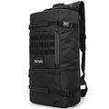 60 litre camouflage tactical backpack made from waterproof nylon with double shoulder straps, outdoor use.