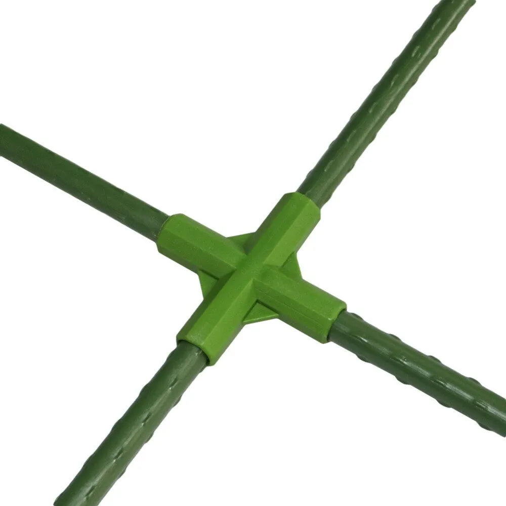 PP plastic 3-way and 4-way garden stake connectors for 11mm poles