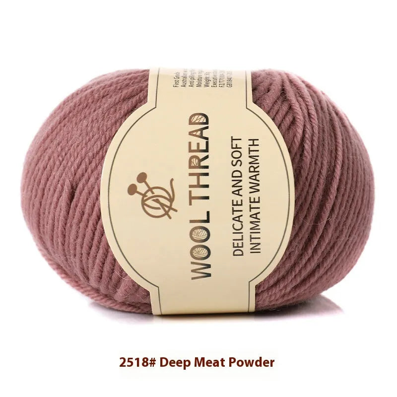 Roll of hand knitting wool yarn for baby garments in various colour options
