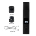Pet electric nail grinder with dust cover and light for dogs, black ABS body, 150x30mm