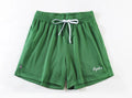 Men's personalised double-layer mesh shorts in various colours showing sport and leisure styling