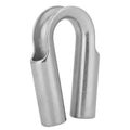 Stainless steel tubular chicken heart style round sleeve ring for mechanical fastening.