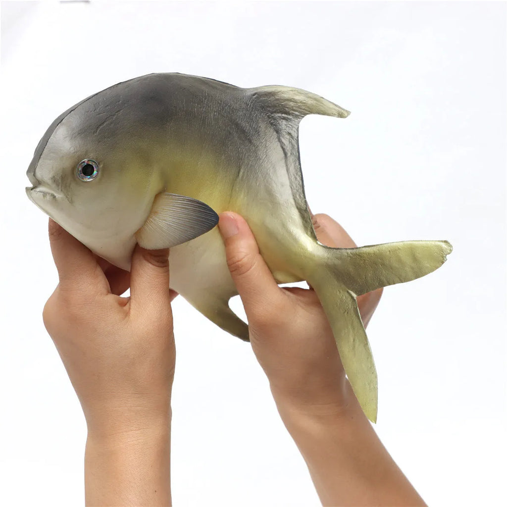 PU simulated fish ocean animal model toys showing yellow-fin tuna, yellow fin tuna, and small tuna realistic replicas