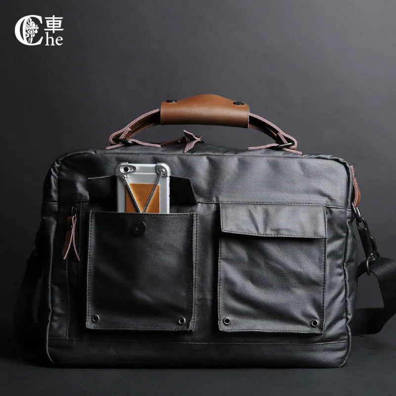 Dpark black single shoulder laptop bag for 14 or 15 inch Lenovo and Apple computers