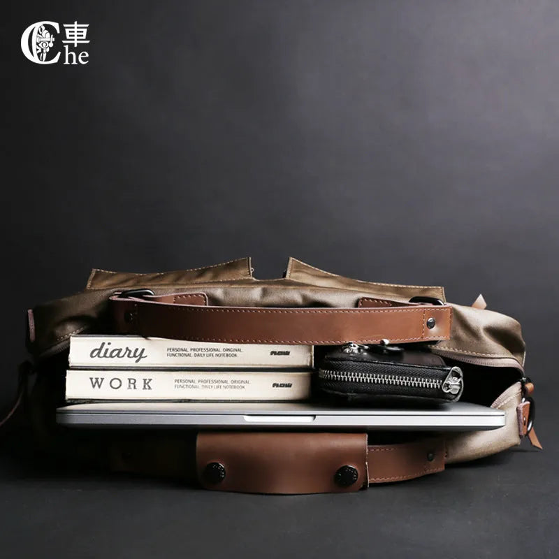 Dpark black single shoulder laptop bag for 14 or 15 inch Lenovo and Apple computers