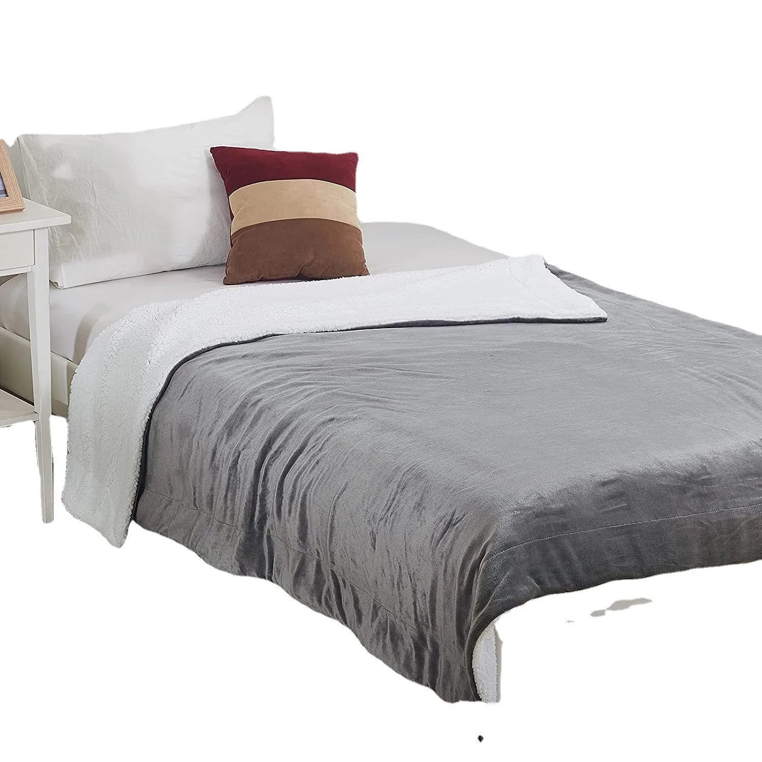 USB electric heating blanket in grey, brown or white colours measuring 70cm by 100cm